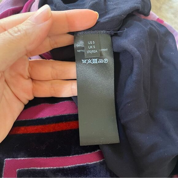 Anthropologie Tina Striped Velvet Midi Dress S NWOT - Picture 7 of 12